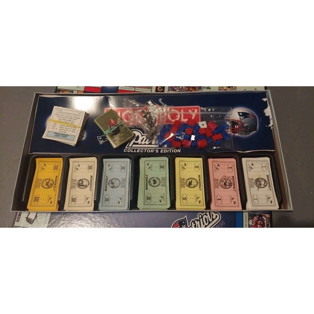 NEW ENGLAND PATRIOTS Collector's Edition Monopoly Game (No Instructions)